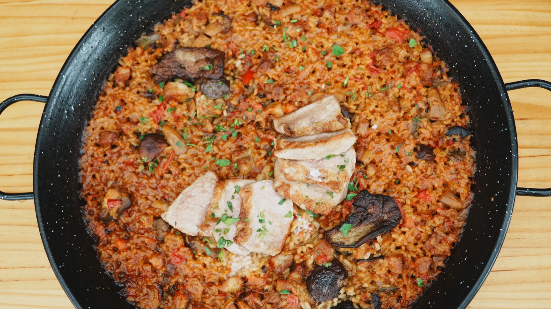 Arroz de secreto preparado por encargo en El Tinglao